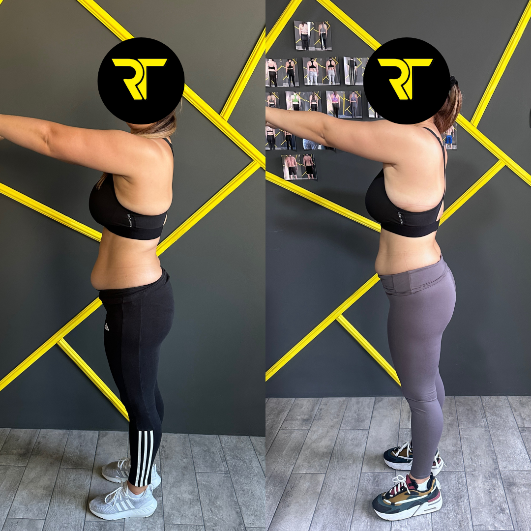 Transformare corporala client RT Fitness