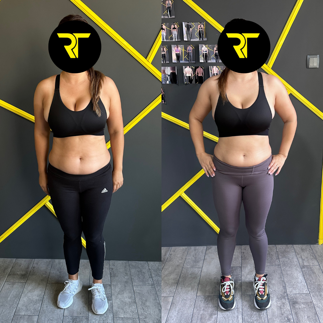 Transformare corporala client RT Fitness