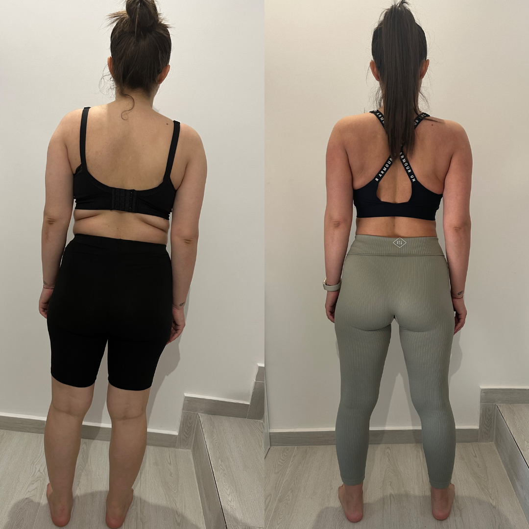 Transformare corporala client RT Fitness