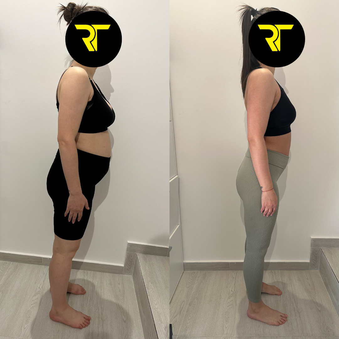 Transformare corporala client RT Fitness