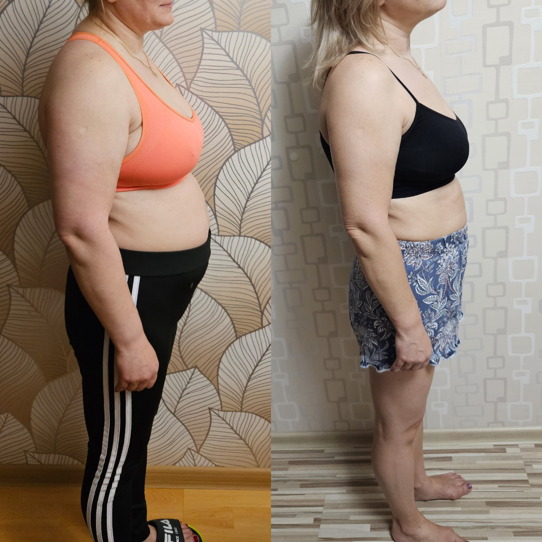 Transformare corporala client RT Fitness